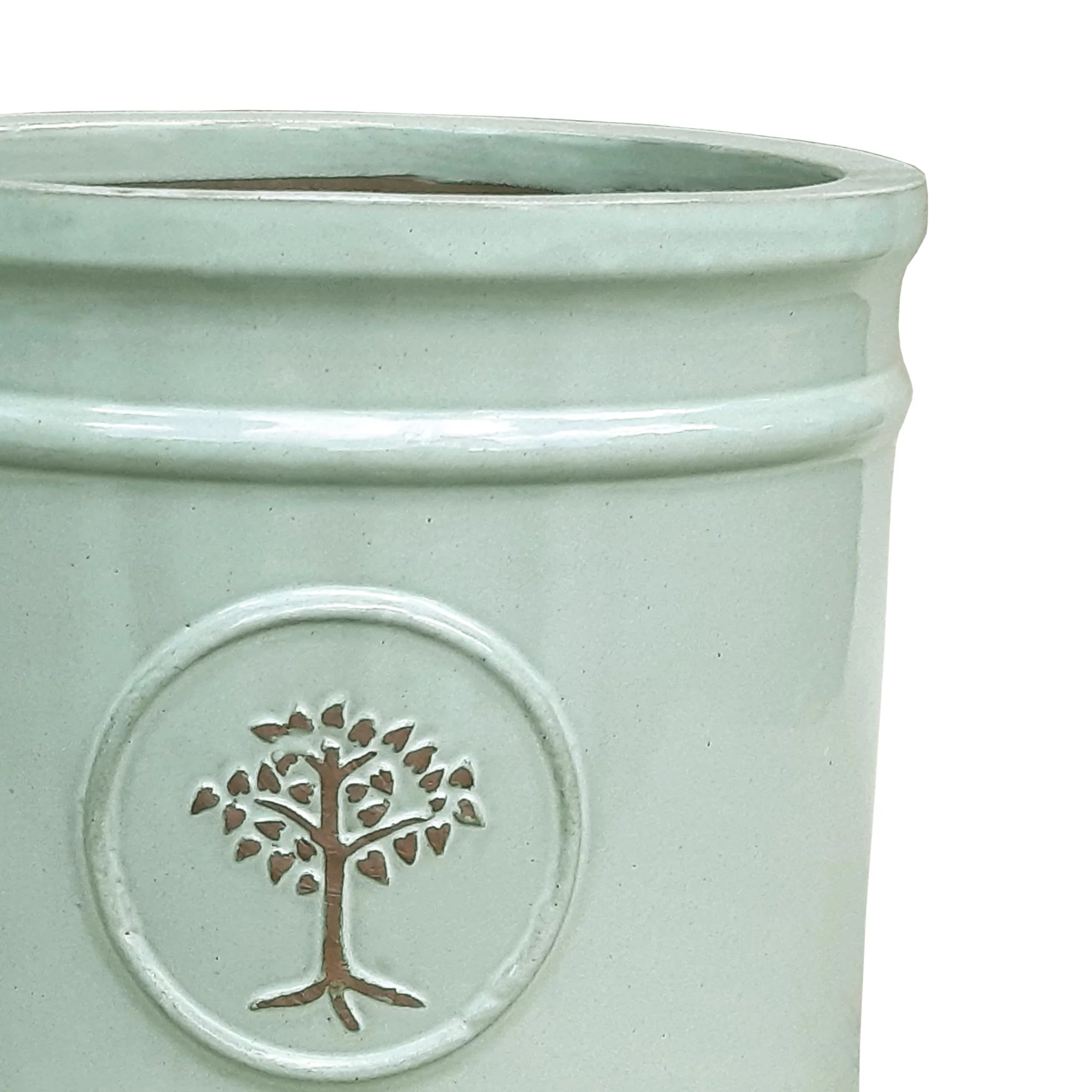 Verve Barcău Olive Ceramic Circular Plant Pot (Dia)20cm 2 Verve Barcău Olive Ceramic Circular Plant Pot (Dia)20cm - Image 2