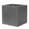 Verve Nore Dark Grey Square Planter (H) 48cm X (W) 48cm