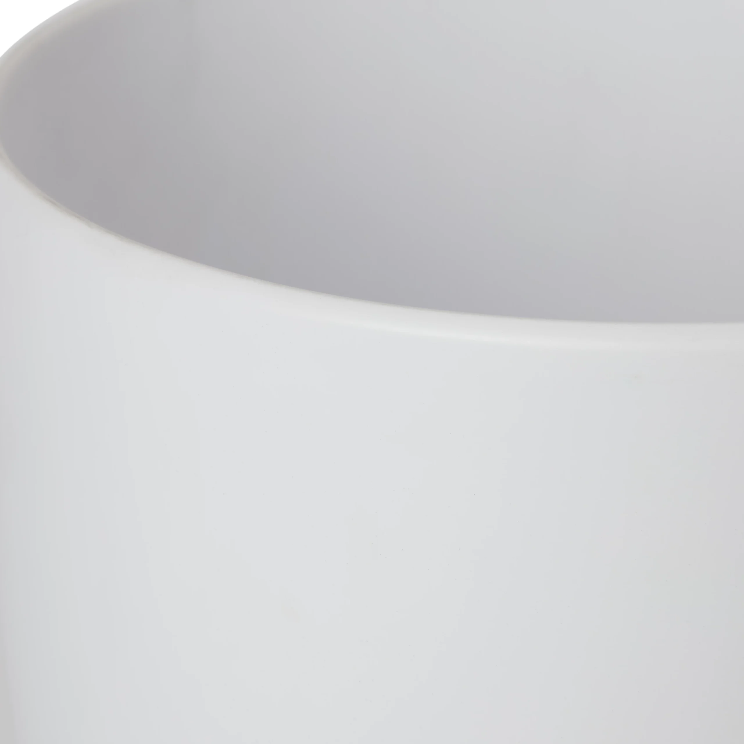 White Ceramic Round Plant Pot (Dia)24.3cm 2 White Ceramic Round Plant Pot (Dia)24.3cm - Image 2
