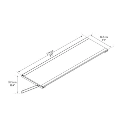 Yukon White Internal Shelf Kit (W)1040mm (D)347mm -Plant Garden World yukon white internal shelf kit w 1040mm d 347mm7290108138344 01t BQ